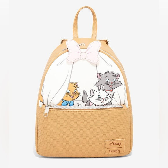 Loungefly Handbags - NWT Loungefly Disney The Aristocats Kittens Basket Mini Backpack